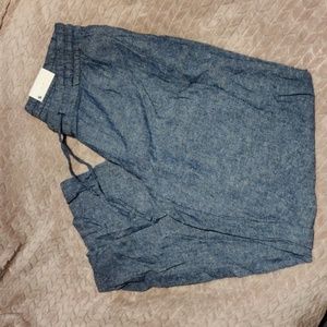 Blue Linen Pants
